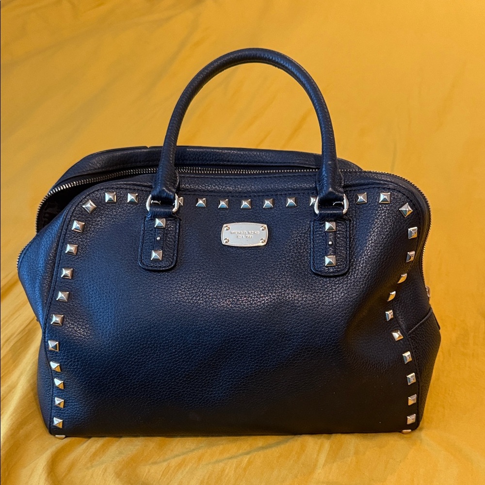Michael Kors Black Studded Handbag